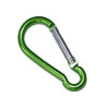 Aluminum carabiner. Anodized. Size: 50 x 4 mm.
