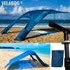 Beach sun sail set Velabog Breeze GF. Glass fiber, blue.