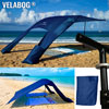 Beach sun sail set Velabog Breeze GF. Glass fiber, nightblue.