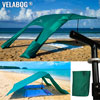 Strand Sonnensegel Set Velabog Breeze GF - Glasfaser, grün.