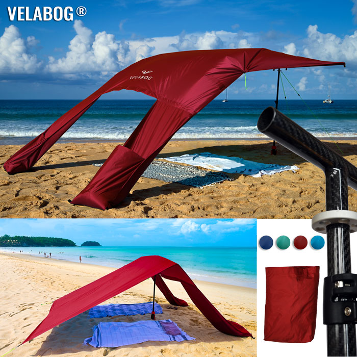 Strand Sonnensegel Set Velabog Breeze CF 3K