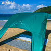 Voile d’ombrage tente plage Velabog Breeze, vert.