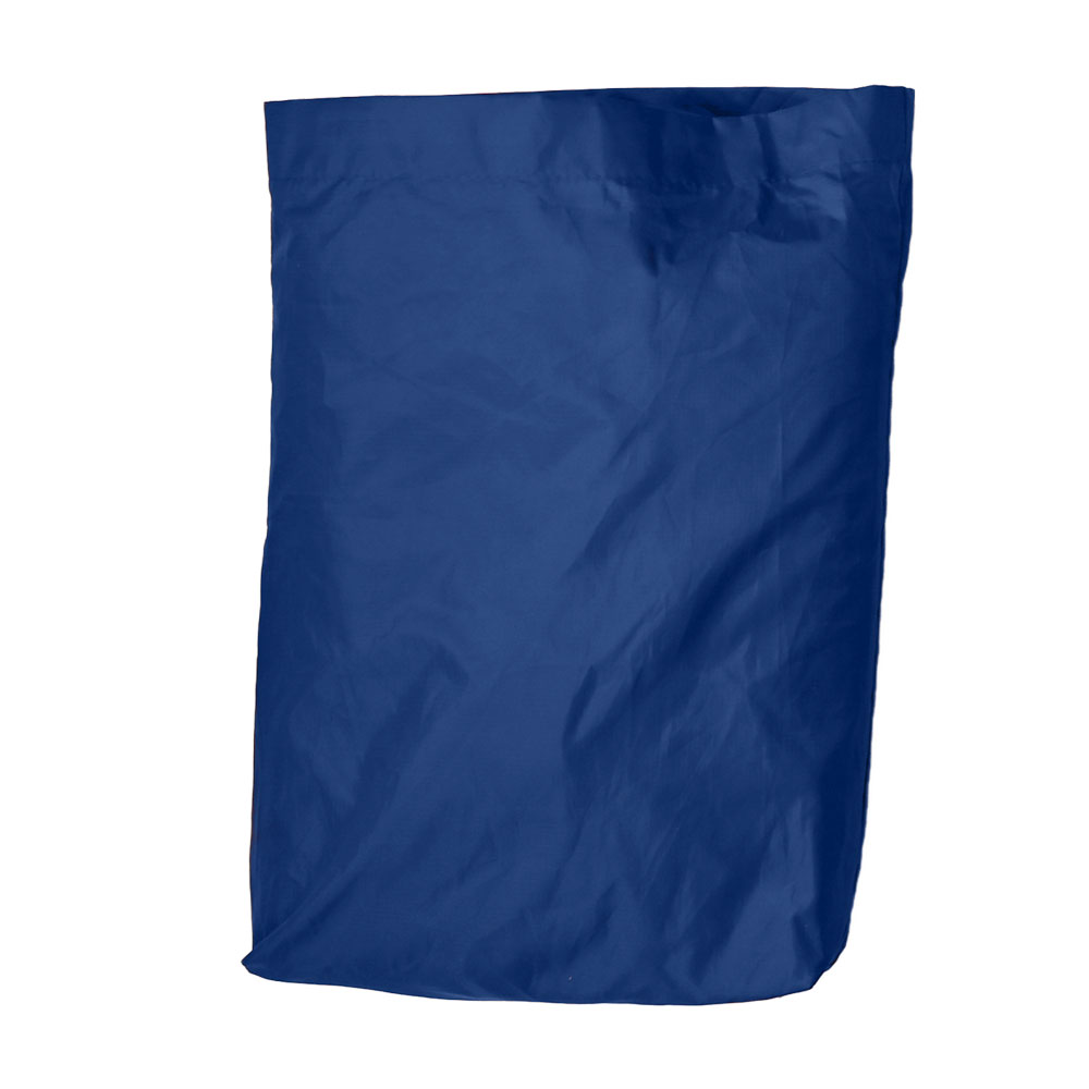 Toldo para playa Velabog Breeze dentro de su bolsa. Color azul nocturno. Sin armazón.